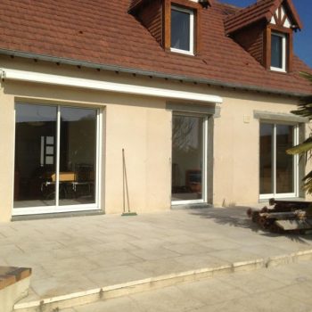 Rénovation menuiserie pavillon et pose store Ban - Coudray Fermetures